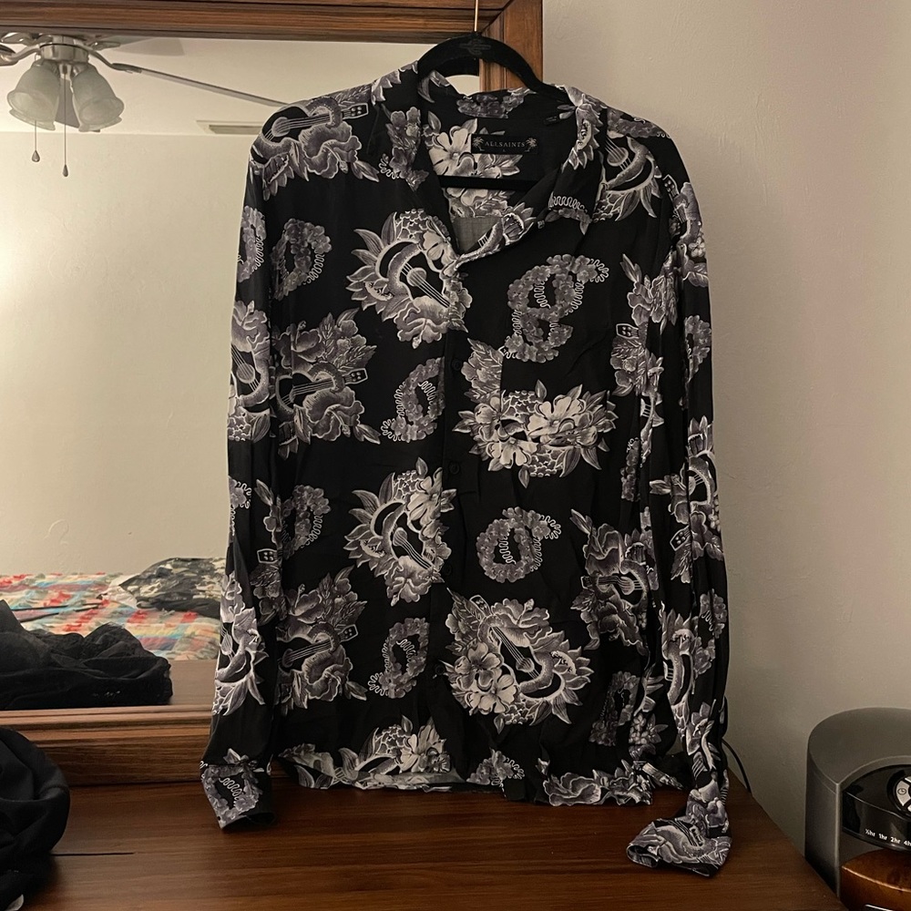 All Saints Men Button Up Shirt